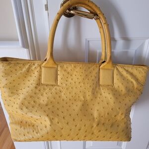 Gorgeous Rare H. FLITTER Ostrich Handbag